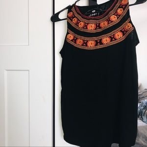 Embroidered top